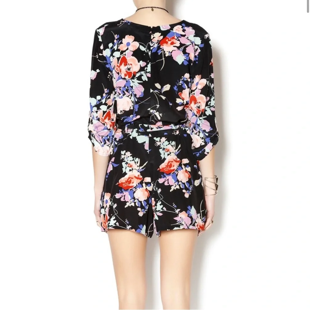YUMI Kim Floral Silk Romper‎ size small